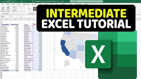 microsoft excel intermediate test